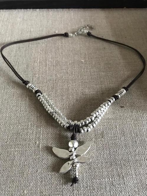 Zamak (13) (35,- = 14,50) ketting libelle verstelbaar, Sieraden, Tassen en Uiterlijk, Kettingen, Nieuw, Overige materialen, Zilver