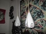 2 x Werner Schou deens design vintage jaren 60 70 wit retro, Gebruikt, Jaren 70 design vintage retro 1970s space age, ?, Metaal