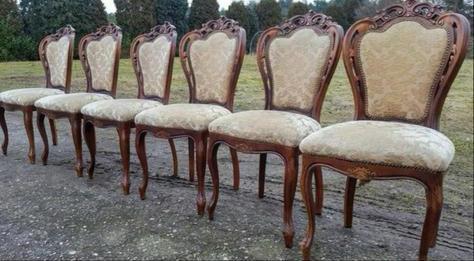 6 barok eetkamer stoelen, Antiek en Kunst, Antiek | Meubels | Stoelen en Banken, Ophalen