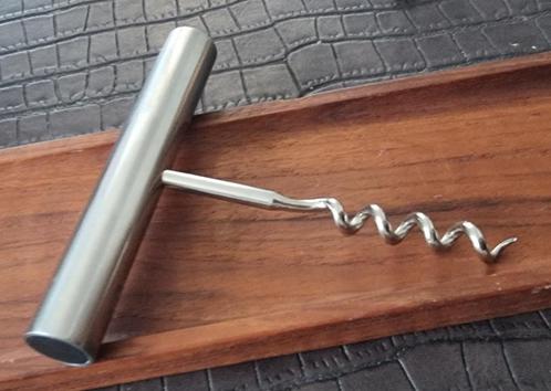 Stelton Cylinda kurkentrekker, Arne Jacobsen, RVS, Huis en Inrichting, Keuken | Keukenbenodigdheden, Gebruikt, Verzenden