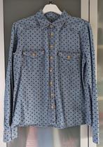 Spijkerblouse met blauwe stippen van edc maat XS / maat 176, Meisje, Edc by Esprit, Overhemd of Blouse, Ophalen of Verzenden