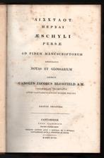 Aeschylou Persai ~ C.J. Bromfield (Trinity College) ~ 1818, Antiek en Kunst, Verzenden