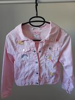 Roze denim jack 134, Ophalen, Zo goed als nieuw, Meisje, Jas