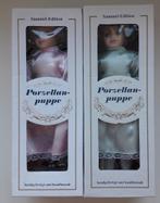 2 porseleinen handbeschilderde poppen nog nieuw in de doos, Verzamelen, Poppen, Ophalen of Verzenden, Nieuw, Pop