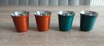 Nespresso pixie bekers kopjes groen S2339B oranje S2323B RVS, Huis en Inrichting, Keuken | Servies, Overige materialen, Ophalen of Verzenden
