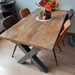 Eettafel met salontafel, Huis en Inrichting, Zo goed als nieuw, Vijf personen of meer, Rechthoekig, 50 tot 100 cm