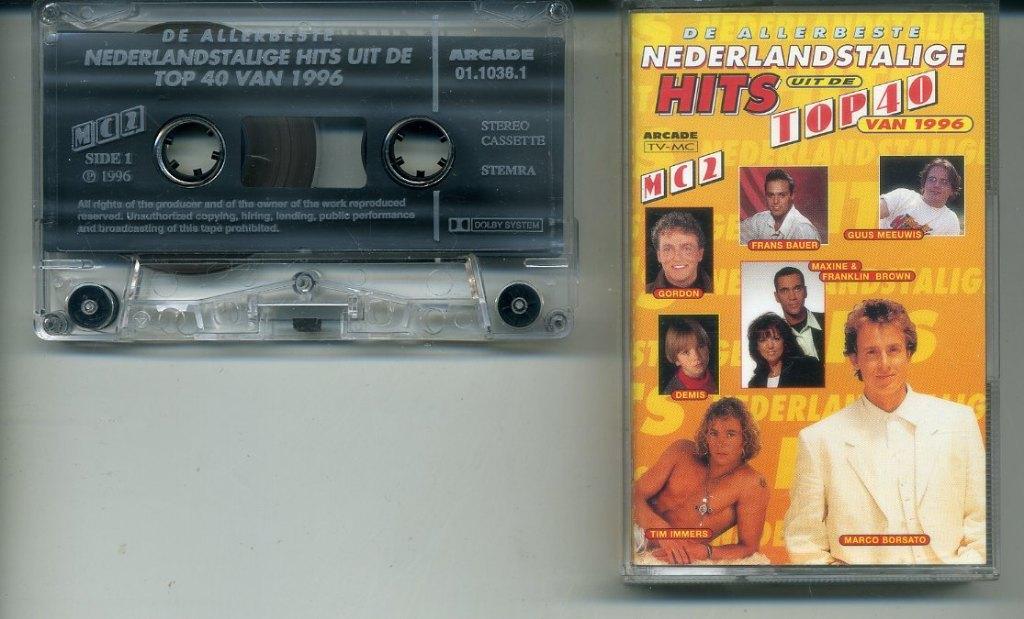 De Allerbeste Nederlandstalige Hits uit De Top 40 Van 1996, Cd's en Dvd's, Cassettebandjes, 1 bandje, Ophalen of Verzenden, Zo goed als nieuw