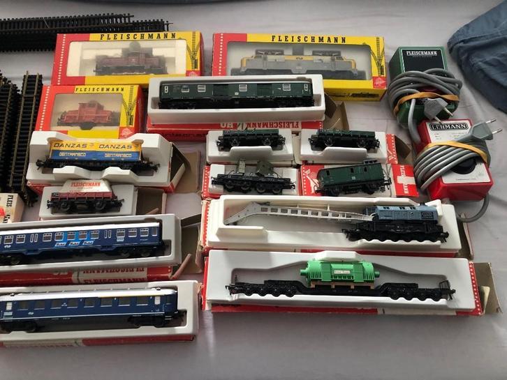 Fleischmann treinbaan, Hobby en Vrije tijd, Modeltreinen | H0, Gebruikt, Treinset, Gelijkstroom, Fleischmann, Ophalen of Verzenden