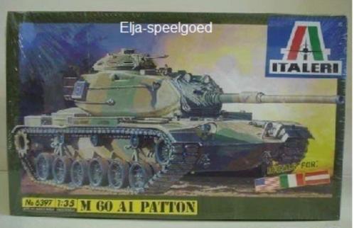 Modelbouw Italeri 1:35 m 60 M60 A1 Patton 6397 tank model, Hobby en Vrije tijd, Modelbouw | Auto's en Voertuigen, Nieuw, Tank