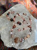 Bergkristal azeztuliet pink fire agnetiet divine love uniek, Ophalen of Verzenden, Nieuw, Roze, Met edelsteen