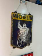 MICHELIN fietsbanden emaille reclamebord, Verzamelen, Merken en Reclamevoorwerpen, Reclamebord, Gebruikt, ., Ophalen of Verzenden