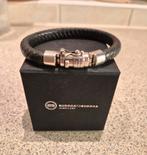 Buddha to buddha armband Ben(leer/zilver), Sieraden, Tassen en Uiterlijk, Armbanden, Ophalen of Verzenden, Zo goed als nieuw, Zilver