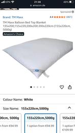 TM Maxx Ballon Bed  155x220 2stuks, Huis en Inrichting, Slaapkamer | Beddengoed, Ophalen, Eenpersoons, Wit, Deken of Dekbed