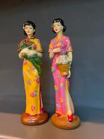 Vintage Aziatische Beelden - Set van 2, Ophalen of Verzenden