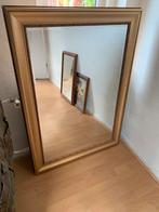 Vintage gouden spiegel, Huis en Inrichting, Woonaccessoires | Spiegels, 75 tot 100 cm, 100 tot 150 cm, Rechthoekig, Zo goed als nieuw