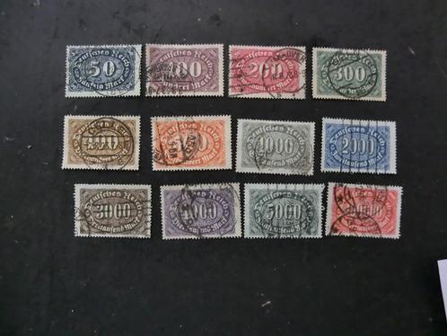 Duitse Rijk serie 246-257 Gestempeld,( aanbieding ), Postzegels en Munten, Postzegels | Europa | Duitsland, Gestempeld, Overige periodes