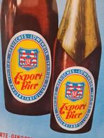 Emaille bord lowenbier Pyro emaillerie, Verzamelen, Ophalen of Verzenden, Zo goed als nieuw, Reclamebord, Plaat of Schild, Overige merken