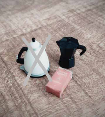 ESPRESSO KOFFIE POTJE MET PAK KOFFIE 1:12 beschikbaar voor biedingen