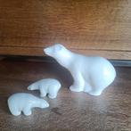 vintage porseleinen beeldjes ijsbeer ijsberen retro, Gebruikt, Ophalen of Verzenden, Dier
