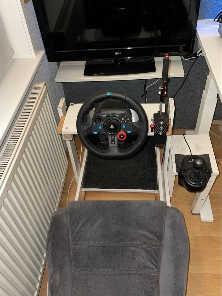 Racing simulator met Logitech G29 zelf gemaakt, Spelcomputers en Games, Spelcomputers | Overige, Gebruikt, Ophalen