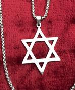 Israëls Davidster hanger en ketting, Ophalen of Verzenden, Nieuw, Zilver