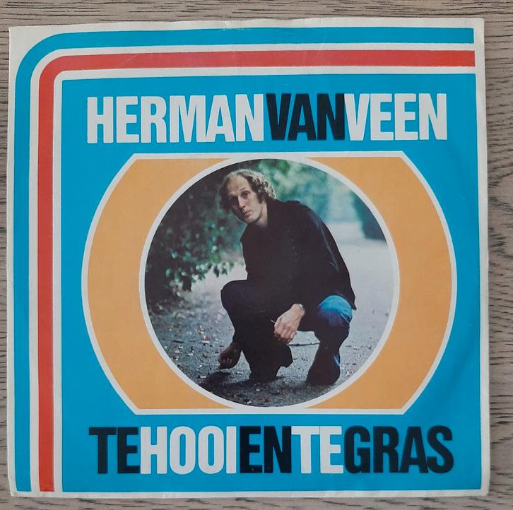 Herman van Veen ‎– Te Hooi En Te Gras, Cd's en Dvd's, Vinyl Singles, Gebruikt, Single, Nederlandstalig, 7 inch, Ophalen of Verzenden