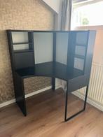 IKEA Micke Hoekbureau Zwartbruin, Huis en Inrichting, Ophalen, Gebruikt, Bureau