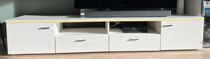 Tv meubel met kasten en schap, Huis en Inrichting, Kasten | Televisiemeubels, Gebruikt, 100 tot 150 cm, 150 tot 200 cm, 25 tot 50 cm