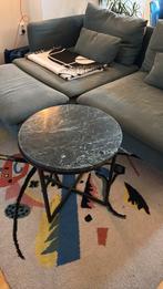 Groen marmeren bijzettafel Furnified Margaux, Huis en Inrichting, Tafels | Bijzettafels, Minder dan 55 cm, Metaal of Aluminium