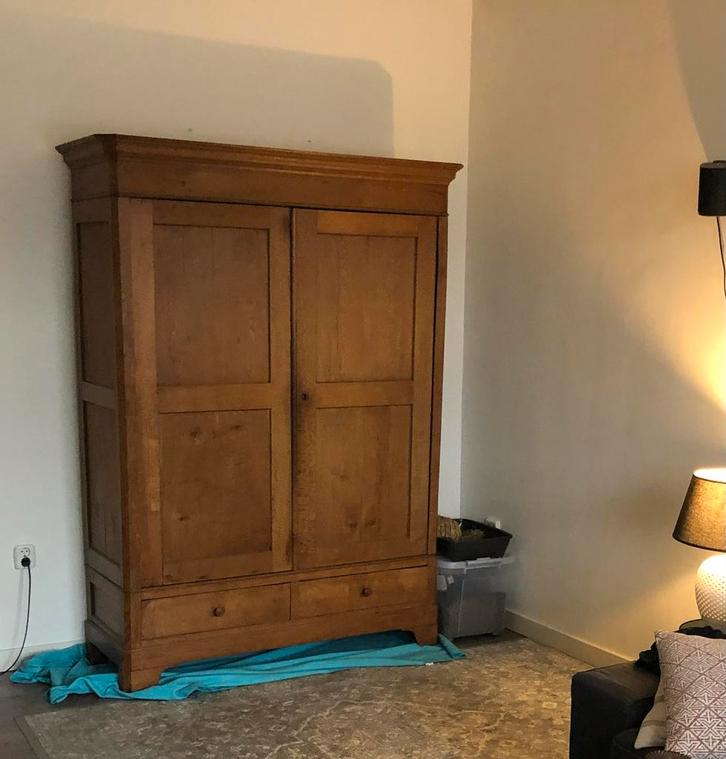 Oude kast met lades en planken - Opknapper!, Huis en Inrichting, Kasten | Kledingkasten, Gebruikt, 150 tot 200 cm, 50 tot 75 cm