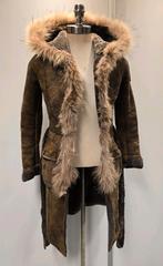 Originele Parajumpers dames lammy coat mantel - maat XS, Bruin, Zo goed als nieuw, Maat 34 (XS) of kleiner, Parajumpers