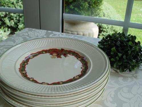 Wedgwood christmas time kerst kerstservies ontbijtborden, Huis en Inrichting, Keuken | Servies, Zo goed als nieuw, Bord(en), Wedgwood