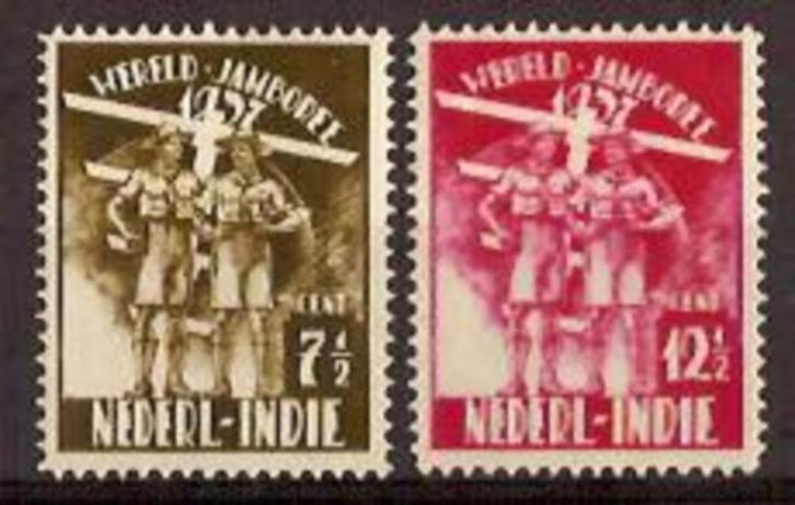 Ned-Indie NVPH nr 226/7 postfris Wereldjamboree 1937, Postzegels en Munten, Postzegels | Nederlands-Indië en Nieuw-Guinea, Postfris