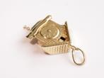 14 karaat gouden koekoeksklok hanger – uniek handgemaakt, Ophalen of Verzenden, Zo goed als nieuw, Goud, Goud
