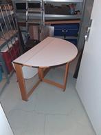 Opklapbare ovale bijzettafel., Huis en Inrichting, Tafels | Statafels, Ophalen