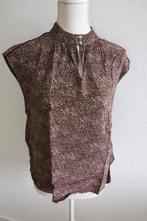 Yaya blouse met kleine knoopjes korte mouw Prachtig, Bruin, Ophalen of Verzenden, Zo goed als nieuw, Korte mouw