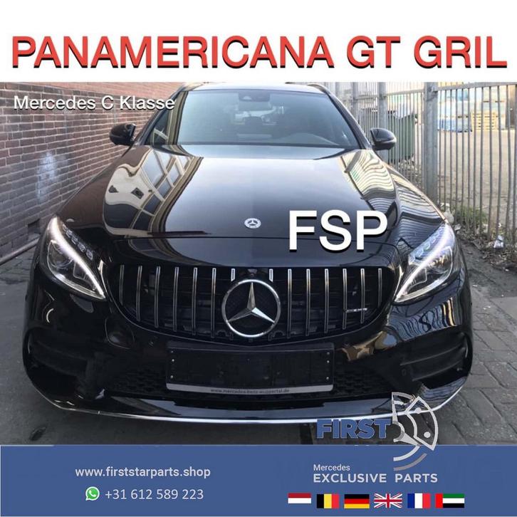 W205 C205 S205 C43 AMG GT GRIL Mercedes C Klasse FACELIFT 20, Auto-onderdelen, Overige Auto-onderdelen, Mercedes-Benz, Gebruikt