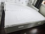 Ikea BRIMNES bedbank met 2 lades, 80x200cm, Ophalen, Gebruikt, Wit, Tweepersoons