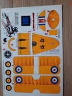 Kartonnen bouwplaat  van een tweedekker Nieuport 28, Hobby en Vrije tijd, Modelbouw | Vliegtuigen en Helikopters, Ophalen of Verzenden