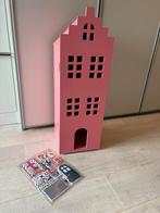 Hema grachtenpand poppenhuis roze nieuw, Ophalen, Nieuw, Poppenhuis
