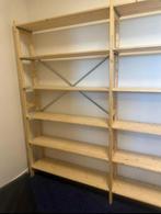 9 houten stellingskasten, Ophalen, Gebruikt