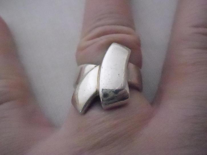 zilveren royale CASA design ring [1093], Sieraden, Tassen en Uiterlijk, Ringen, Zo goed als nieuw, Dame, 17 tot 18, Zilver, Zilver