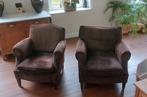 Super leuk stel bruine fauteuils. Heren en dames model, Huis en Inrichting, Fauteuils, Ophalen, Zo goed als nieuw, 75 tot 100 cm
