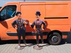 Houten Laurel en Hardy beelden 2d verkeerd in nette staat, Verzamelen, Poppen, Ophalen, Eu, Gebruikt, Eu