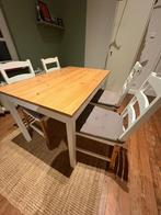 Gratis af te halen - Eettafel met 4 stoelen Ikea, Huis en Inrichting, Ophalen, Gebruikt, Rechthoekig, 50 tot 100 cm