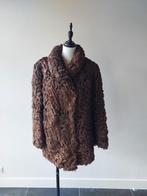 Bontjas bruin vintage - retro echt konijnenbont, Kleding | Dames, Jassen | Winter, Ophalen of Verzenden, Gedragen, Maat 42/44 (L)