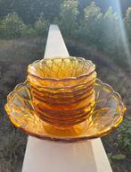 Vintage Persglazen Schalenset - 10-delig, Ophalen of Verzenden, Overige stijlen, Glas, Schaal of Schalen