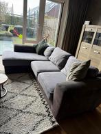 Grijze hoekbank, Ophalen, Gebruikt, Leer