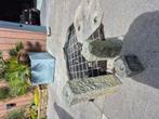 Stenen waterpartij met afdekrooster, Tuin en Terras, Waterpartijen en Fonteinen, Ophalen of Verzenden, Gebruikt, Waterornament