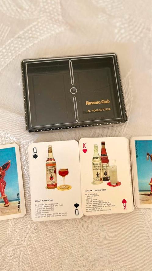 Zeldzame speelkaarten Casino Havanna Club Cuba Rum IZGS, Verzamelen, Speelkaarten, Jokers en Kwartetten, Zo goed als nieuw, Speelkaart(en)